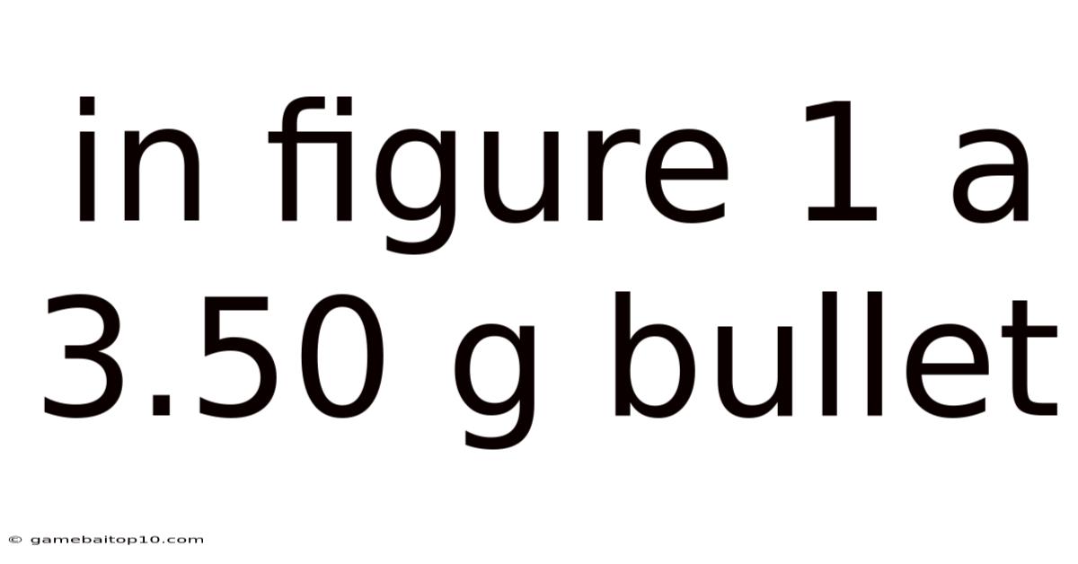 In Figure 1 A 3.50 G Bullet