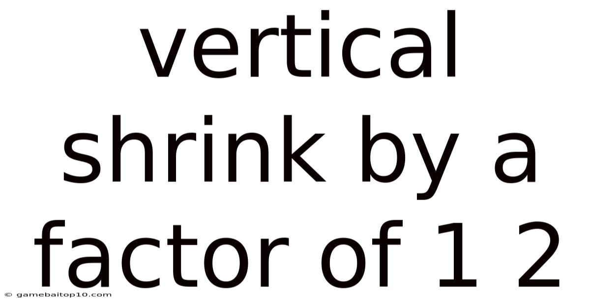 Vertical Shrink By A Factor Of 1 2