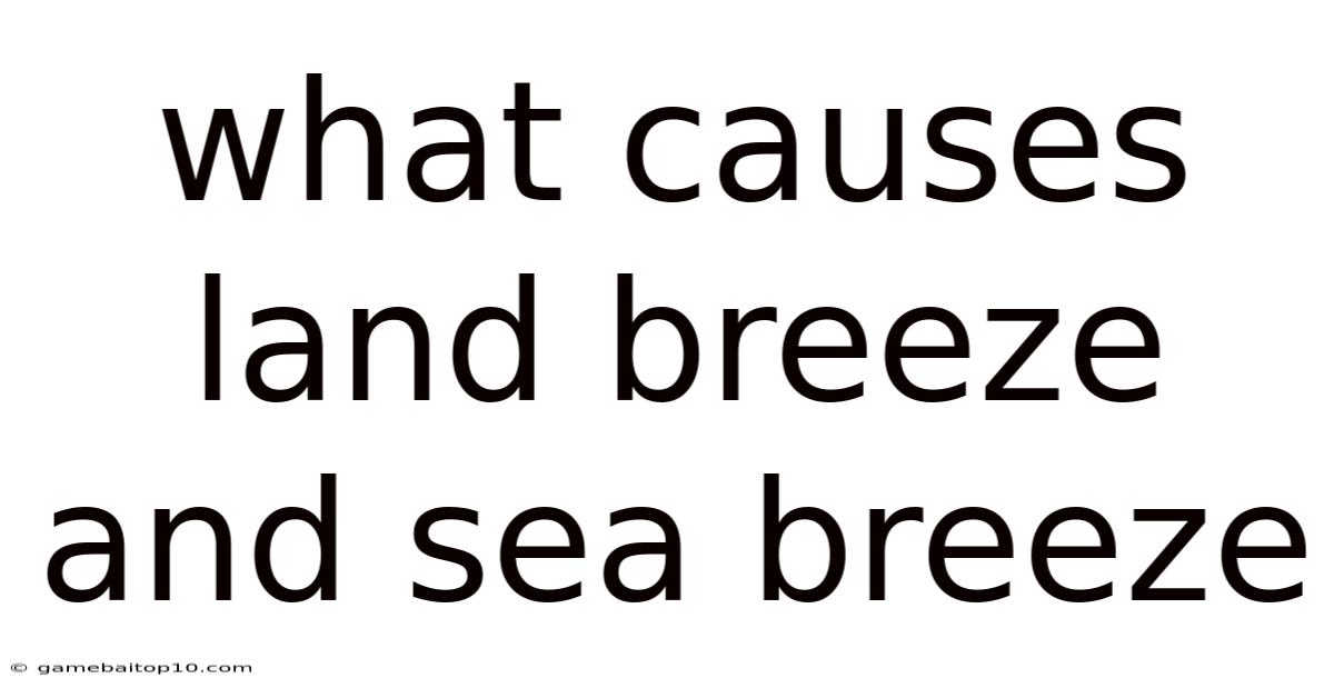 What Causes Land Breeze And Sea Breeze